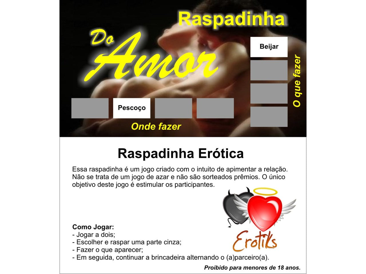 Raspadinha do Amor Embalagem com 10 Unidades - Erotiks