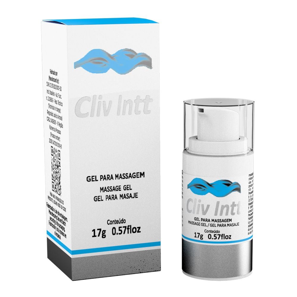 Cliv Gel Deslizante para Massagem 17g / 0.6oz - Intt
