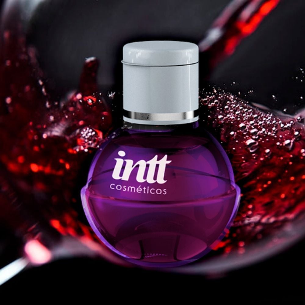 Fruit Sexy Gel Beijável com Efeito Térmico 40g / 1.4oz - Vinho tinto - Intt