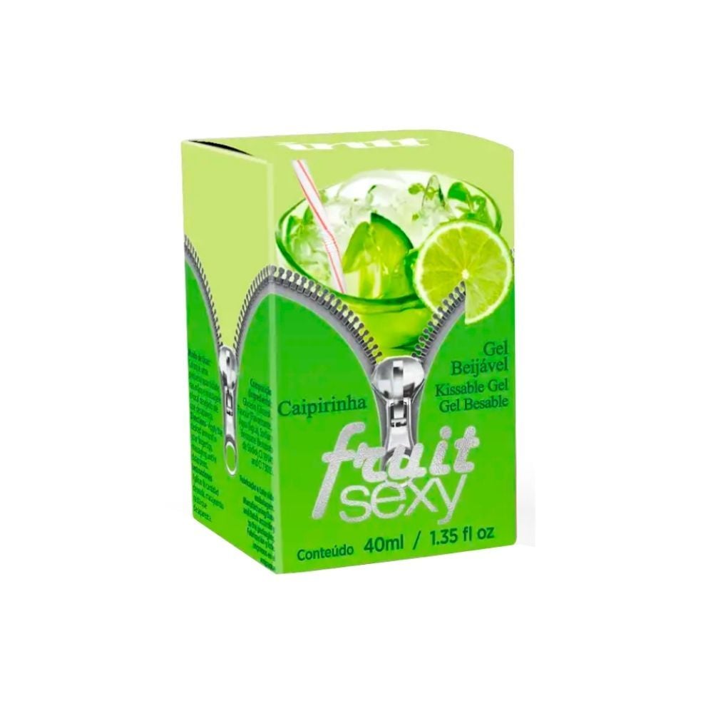 Fruit Sexy Gel Beijável com Efeito Térmico 40g / 1.4oz - Caipirinha - Intt