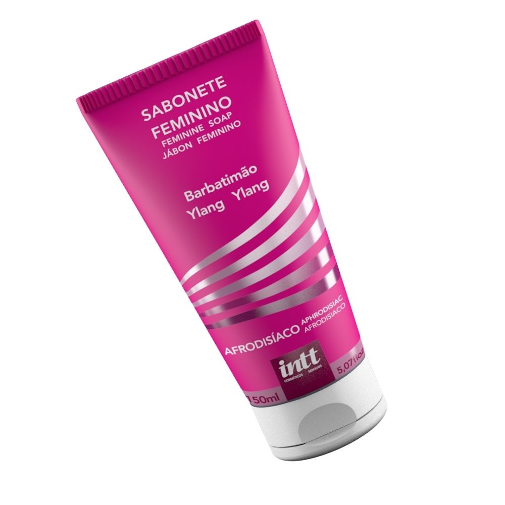 Sabonete Feminino Íntimo e Corporal com Barbatimão Ylang Ylang 150ml / 5.0 fl oz - Intt