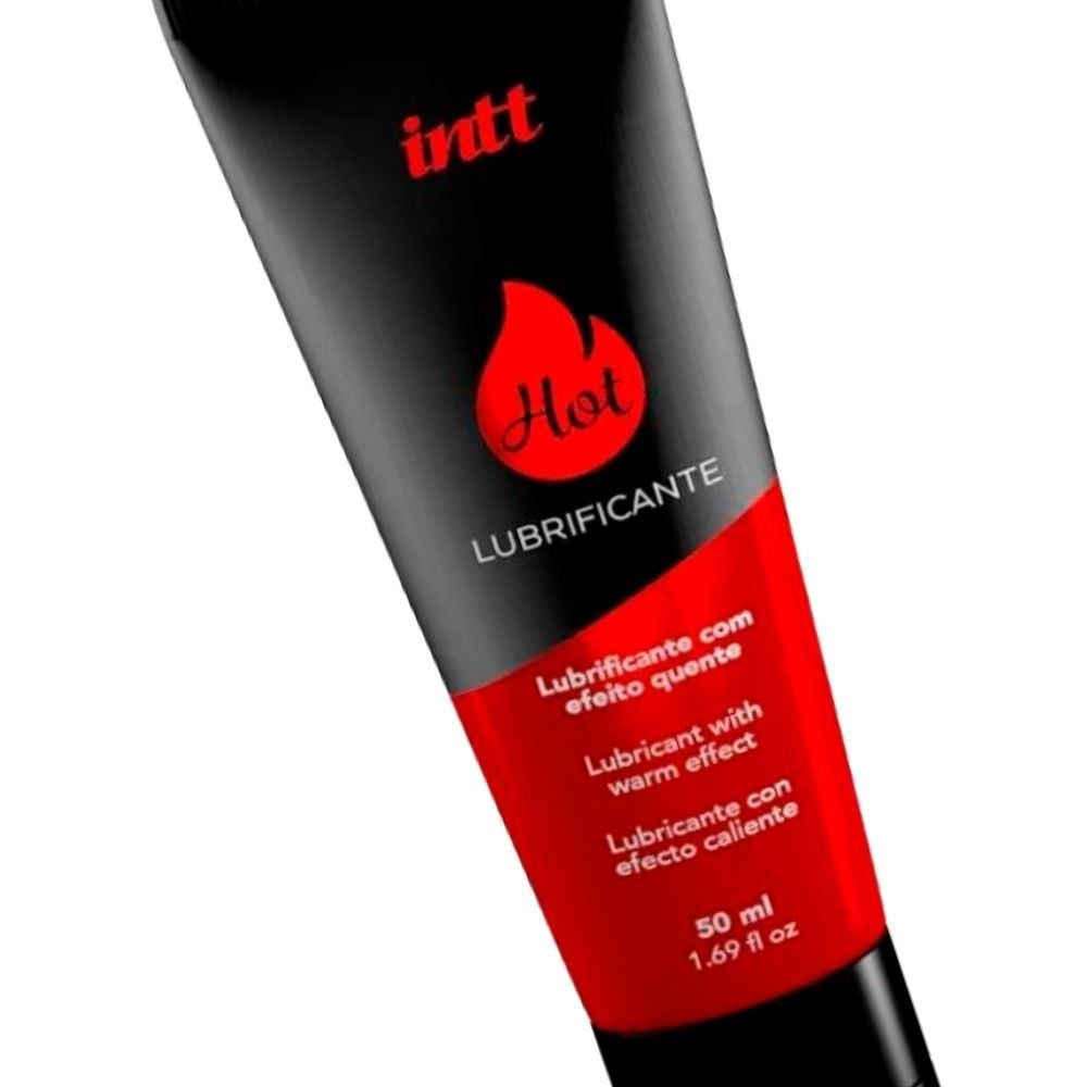 Hot Gel Deslizante com Efeito Quente e Sabor de Morango 50ml / 1.7 fl oz - Intt