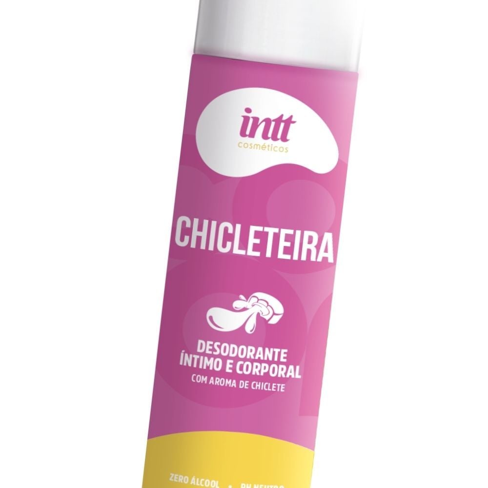Chicleteira Desodorante Íntimo e Corporal pH Neutro, Zero Alcool, Aroma de Chiclete 166ml / 5.6 fl oz - Intt