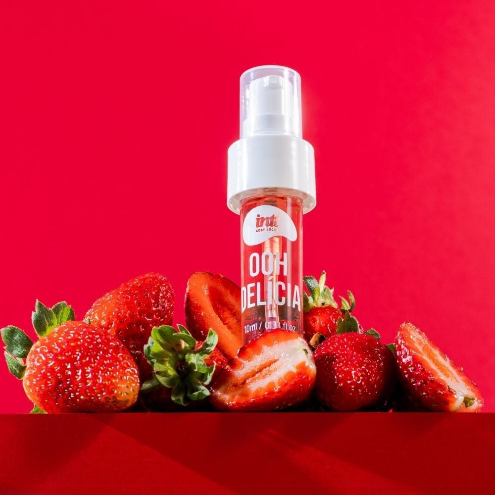 Ooh Delícia Calda Picante 11g / 0.39oz - Morango azedinho - Intt