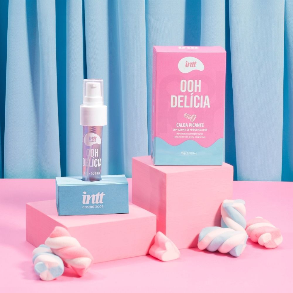 Ooh Delícia Calda Picante 11g / 0.39oz - Marshmallow - Intt
