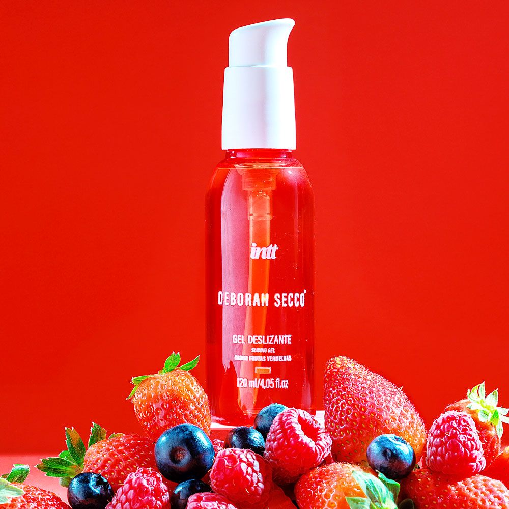 Gel Deslizante Íntimo Blend de Frutas Vermelhas com Ácido Hialurônico Vitamina E D-Pantenol Deborah Secco 120g / 4.2oz - Intt