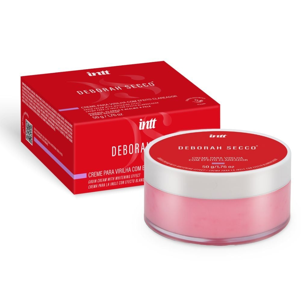 Creme para a Virilha com Efeito Clareador, Hidrata, Clareia e Acalma, Aroma Sedutor Deborah Secco 50g / 1.7oz - Intt