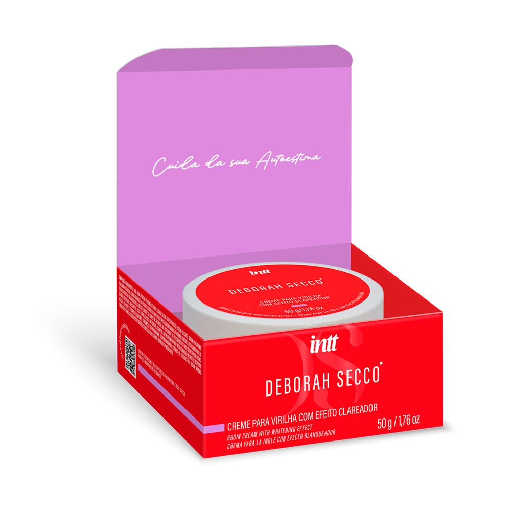 Creme para a Virilha com Efeito Clareador, Hidrata, Clareia e Acalma, Aroma Sedutor Deborah Secco 50g / 1.7oz - Intt