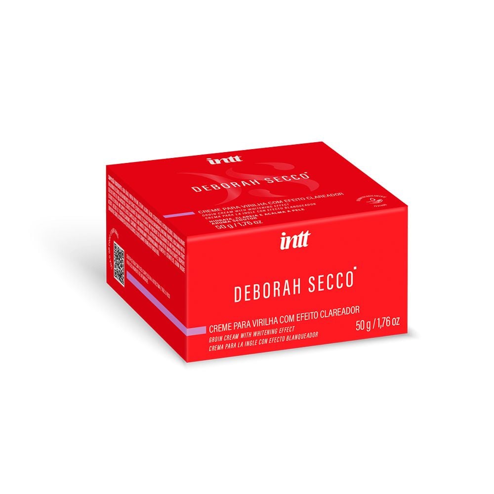 Creme para a Virilha com Efeito Clareador, Hidrata, Clareia e Acalma, Aroma Sedutor Deborah Secco 50g / 1.7oz - Intt