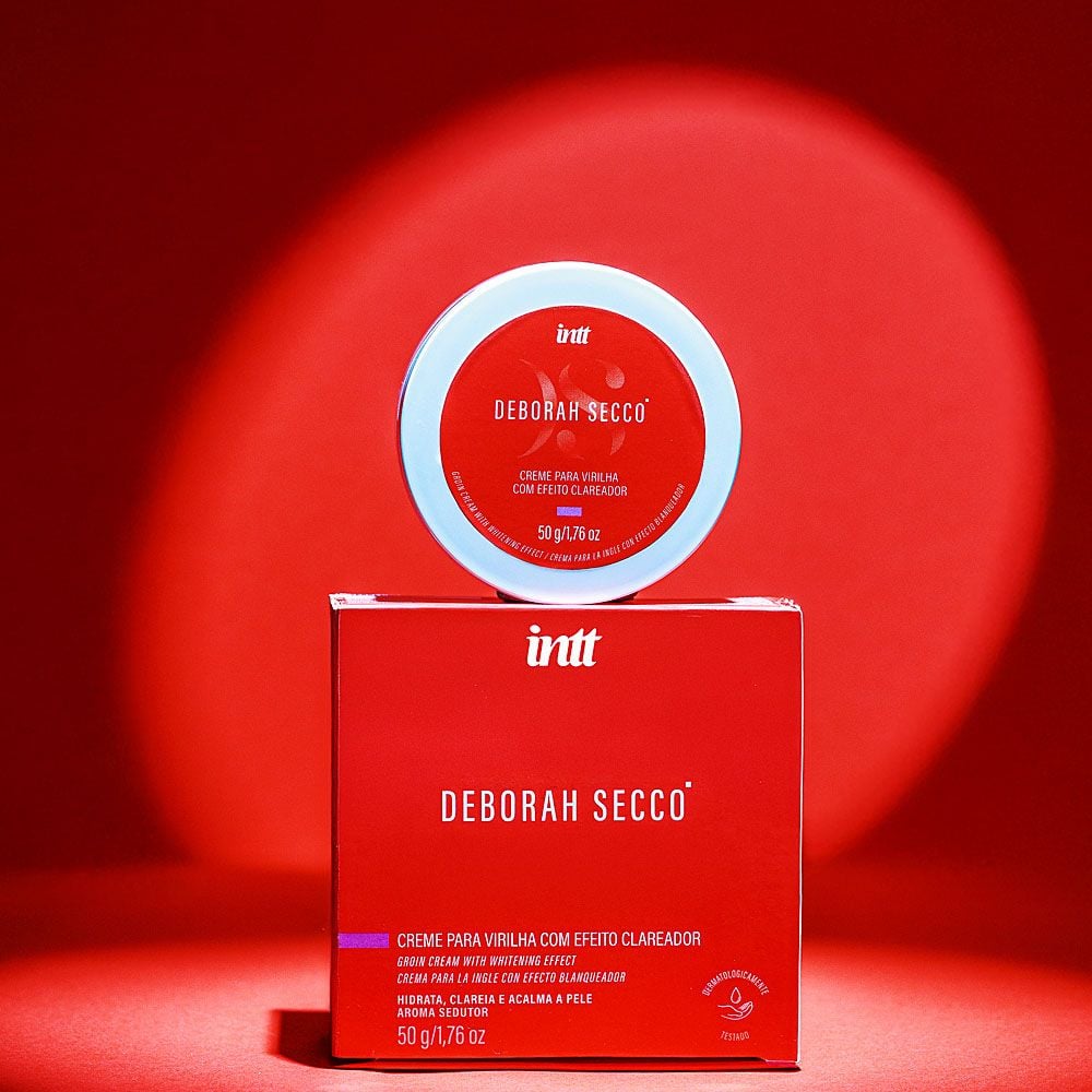 Creme para a Virilha com Efeito Clareador, Hidrata, Clareia e Acalma, Aroma Sedutor Deborah Secco 50g / 1.7oz - Intt