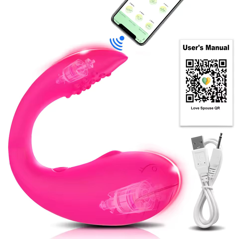 Vibrador Golfinho com Controle por Aplicativo