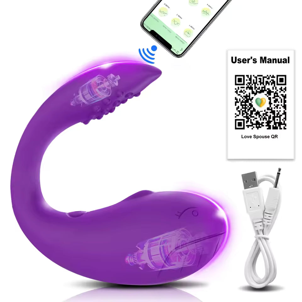 Vibrador Golfinho com Controle por Aplicativo