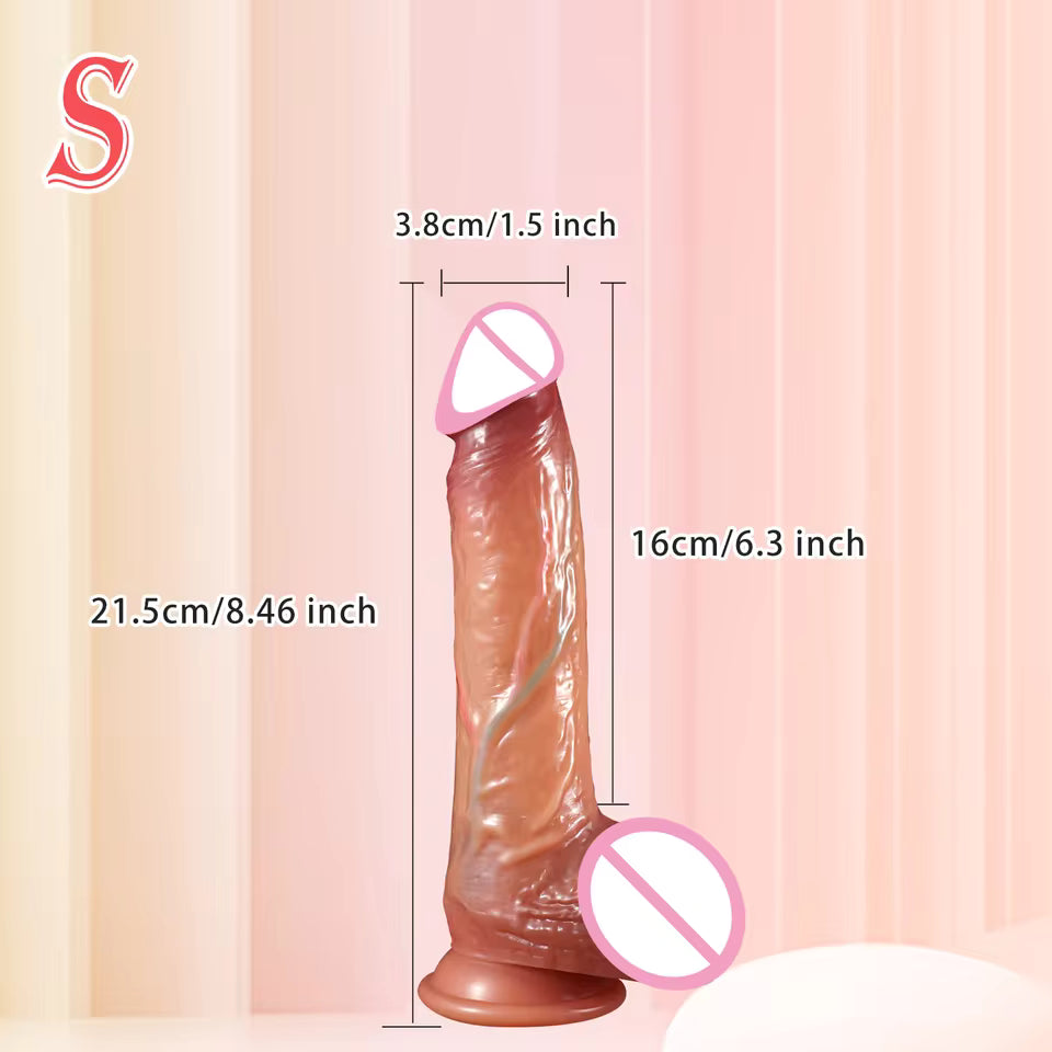 Prótese Realística em Silicone com Pele Deslizante e Testículos