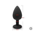 Plug Anal de Silicone Macio Preto
