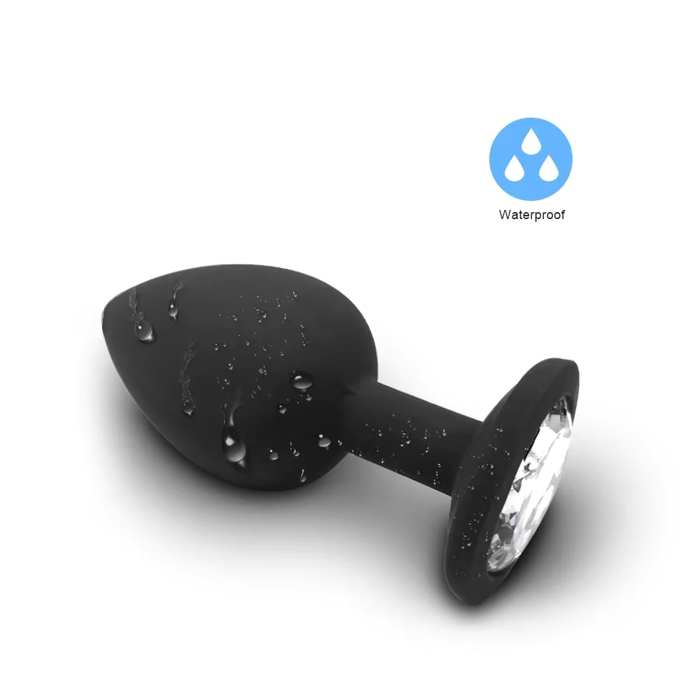 Plug Anal de Silicone Macio Preto